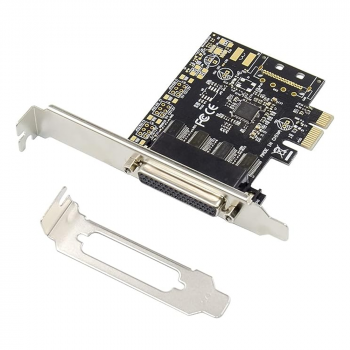 Контролер No brand, PCI-E x1, Serial port, Нископрофилен, 4 Порта 