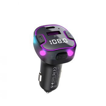 FM Трансмитер Earldom ET-M99, Bluetooth, USB, Type-C, QC, 3.1A, Black – 17767