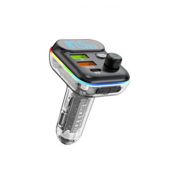 FM Трансмитер Earldom ET-M80, Bluetooth, Micro SD, USB, Type-C, PD, QC, Black – 17774