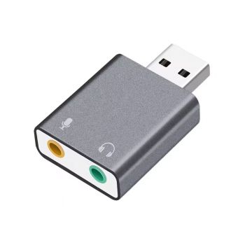 Звукова карта DeTech, USB, 7.1, Gray - 17857