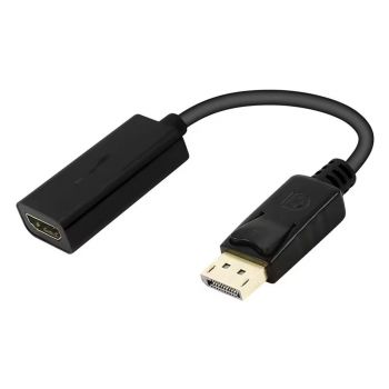 Адаптер DeTech, DisplayPort-HDMI, Black - 17858