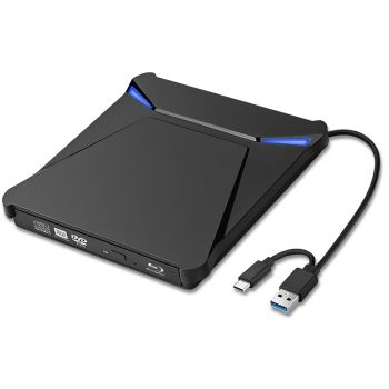 External CD/ DVD Drive No brand, Black - 17867