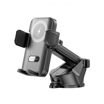 Универсална стойка за телефон, Earldom ET-WC63, Wireless charging, Black - 17907