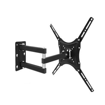 TV Wall Mount, No Brand, with Swivel, Up to 55", Black - 17927