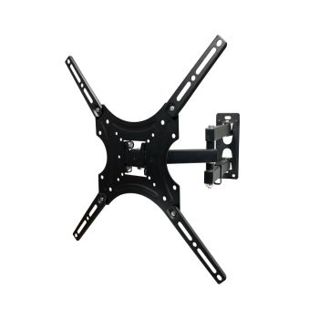TV Wall Mount, No Brand, with Swivel, Up to 42", Black - 17928