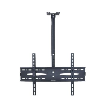 TV Ceiling Mount, No Brand, Fixed, Up to 75", Black - 17944