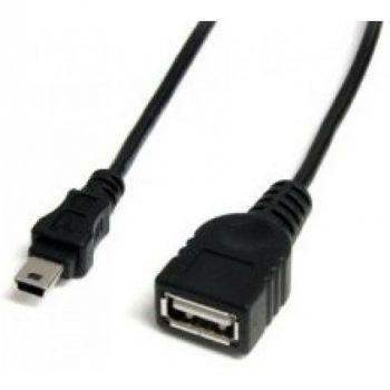 Кабел USB F to USB Mini 5p DeTech