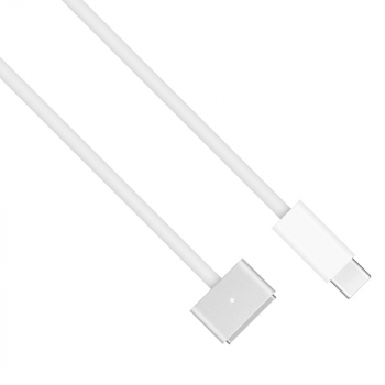 Кабел DeTech, USB Type-C към Mag Safe 3, 2.0m, Бял