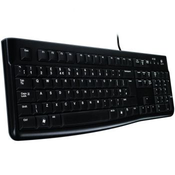 Клавиатура LOGITECH Corded Keyboard K120 - Business EMEA - US International - BLACK