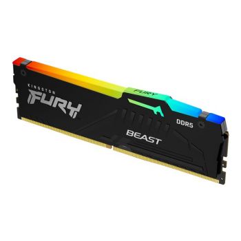 Памет за настолен компютър Kingston 16gb 5600mhz Ddr5 Cl40 Dimm Fury Beast Rgb KF556C40BBA-16