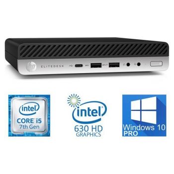 Computer HP EliteDesk 800 G3 Mini PC i5-7500T 8GB 256GB SSD Windows 10 Pro 1.24kg 1CB51EU