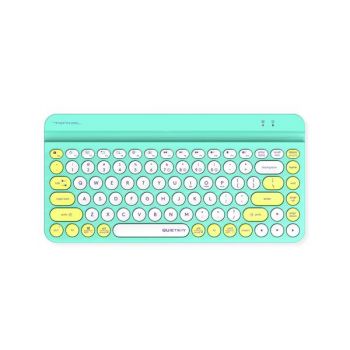 Безжична клавиатура A4tech Fstyler FBK30, Bluetooth, 2.4G, Стойка за телефон, Кирилизирана, Авокадо