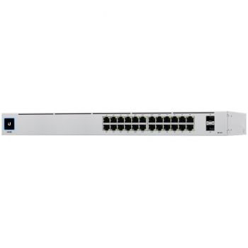 Мрежов суич UBIQUITI Auto-sensing per port <br/>Power over Ethernet plus (PoE+) <br/>24 Ports PoE <br/>Universal Power Over Ethernet (UPOE)