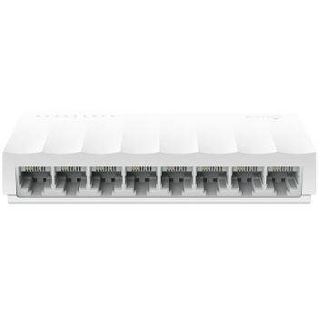 Мрежов суич TP-Link LiteWave 8-Port 10/100Mbps Desktop Switch, 8 10/100Mbps RJ45 Ports, Desktop Plastic Case, Green Ethernet technology