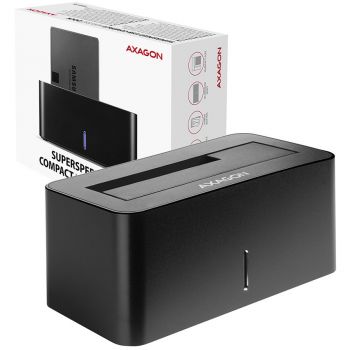Твърд диск външен AXAGON ADSA-SN USB3.0 - 1x SATA 6G HDD Dock Station, Black