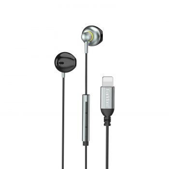 Слушалки Earldom ET-E67, Lightning, Microphone, Gray - 20749