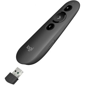 Конферентни продукти LOGITECH R500s Laser Presentation Remote - GRAPHITE - 2.4GHZ/BT - EMEA