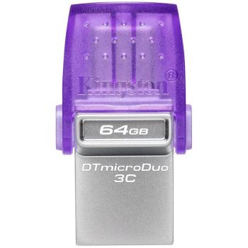 USB Флаш памет KINGSTON 64 GB, USB 3.2 Gen 1, Purple