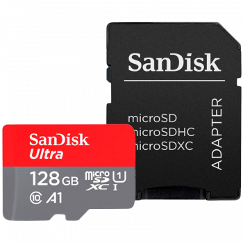 Карта памет SANDISK Ultra microSDXC 64GB + SD Adapter