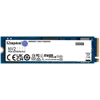 Твърд диск Kingston 500GB NV2 M.2 2280 PCIe 4.0 NVMe SSD