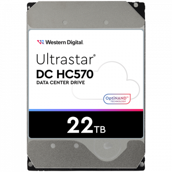 Твърд диск WESTERN DIGITAL 3.5", 22 TB, SATA III-600