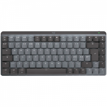 Клавиатура LOGITECH MX Mechanical Mini for Mac Minimalist Wireless Illuminated Keyboard - SPACE GREY - US INT'L - 2.4GHZ/BT - N/A - EMEA - TACTILE