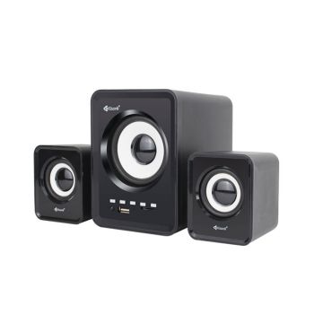 Тонколони Kisonli U-2800BT, Bluetooth, 5W+2x3W, USB, Черен 