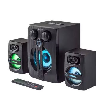 Speakers Kisonli TM-9000A, Bluetooth, USB, AUX, SD, FM, 12W+2x5W, Black 