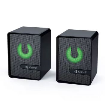 Speakers Kisonli L-4040, AUX, 2x3W, Black 