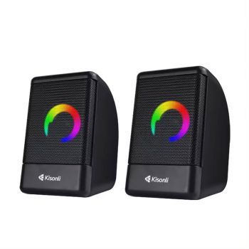Speakers Kisonli L-8080, AUX, 2x3W, Black 