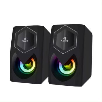 Speakers Kisonli L-1020, AUX, 2x3W, Black 