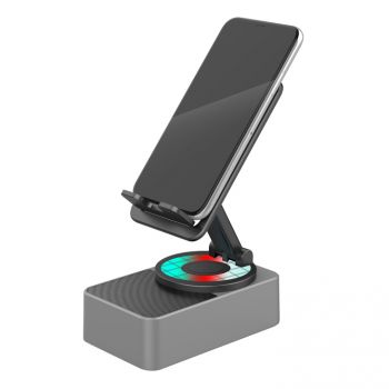 Тонколона with phone stand Kisonli M2, Bluetooth, USB, RGB, Different colors - 22274