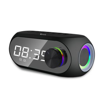 Тонколона Kisonli LP-2S, Bluetooth, Clock, SD, FM, AUX, RGB, Black - 22280
