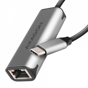 Адаптер ADE-25RC SUPERSPEED USB-C 2.5 GIGABIT ETHERNETCompact aluminum USB-C 3.2 Gen 1 2.5 Gigabit Ethernet 10/100/1000/2500 Mbit adapter with automatic installation.
