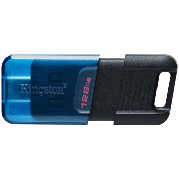 USB Флаш памет KINGSTON 128 GB, USB 3.2 Gen 1, Черен/Син