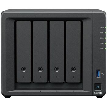 Твърд диск NAS Synology DS423+, Tower, 4-Bays 3.5'' SATA HDD/SSD, 2 x M.2 2280 NVMe SSD, CPU Intel ...