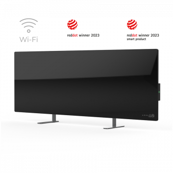 Smart отоплител AENO Premium Eco Smart Heater, 700W, Tempered glass, Infrared+convection heating ...