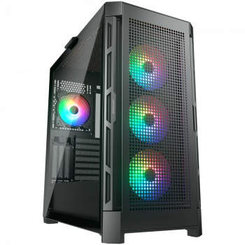 Кутия за компютър COUGAR GAMING COUGAR DUOFACE PRO RGB PC Case, Mid Tower, Black