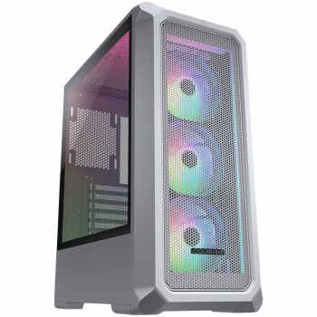 Кутия за компютър COUGAR GAMING COUGAR Archon 2 Mesh RGB PC Case, Mid Tower, White