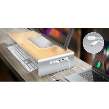 Поставка за монитор  j5create JCT425 8 в 1  USB Type-C/PD/4K HDMI/ 6-Port USB 3.0