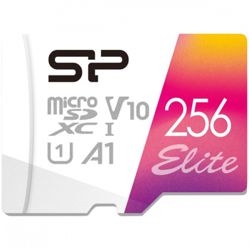 Карта памет SILICON POWER 256GB Elite microSDHC/SDXC U1 V10 Full HD 1080p