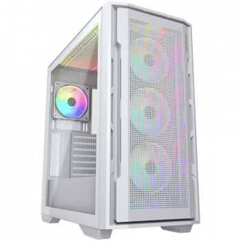Кутия за компютър COUGAR GAMING COUGAR | Uniface RGB White | PC Case | Mid Tower / Mesh Front Panel...