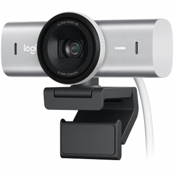 Уеб камера LOGITECH MX Brio 4K Ultra HD Webcam - PALE GREY - 2.4GHZ - EMEA28-935 - B2C