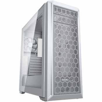 Кутия за компютър COUGAR GAMING COUGAR MX330-G PRO PC Case, Mid Tower, White