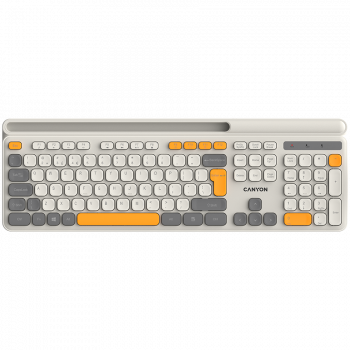 Клавиатура CANYON keyboard HKB-W03 AAA Wireless Beige