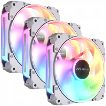 Вентилатор COUGAR GAMING Cougar fan APOLAR 120 ARGB White (3 fan package), Fan Speed 600-2200 RPM±...