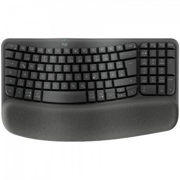 Клавиатура LOGITECH Wave Bluetooth ergonomic keyboard - GRAPHITE - US INT'L - B2B