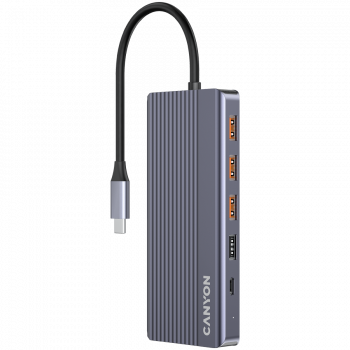 Хъб USB CANYON hub DS-16 13in1 4k USB-C Grey