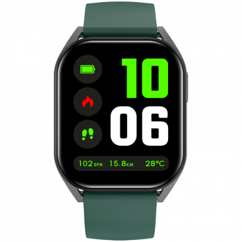 Смарт часовник CANYON smart watch Chatter SW-58 BT-CALL Black Green