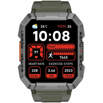 Смарт часовник Blackview W60, 2.01inch HD,900mAh Battery, LED Flashlight & Compass Function, 24-hour...